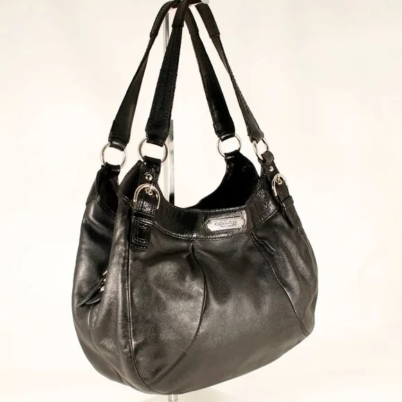 COACH Soho Leather Shoulder Bag Black Silver Hardware E1293-F19453 - Picture 2 of 9